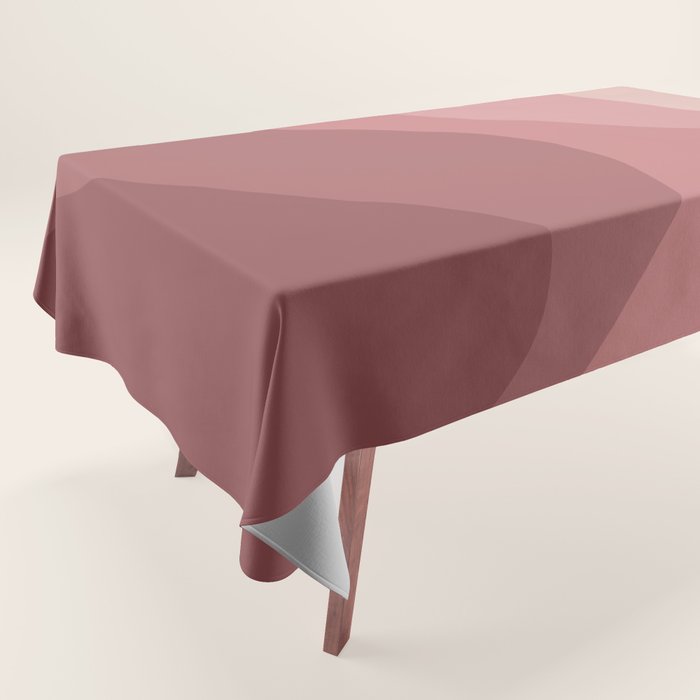 Abstract Color Waves - Pink Tones Tablecloth Gallery Image 1