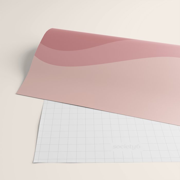 Abstract Color Waves - Pink Tones Wrapping Paper Gallery Image 2