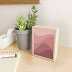 Abstract Color Waves - Pink Tones Mini Art Print Gallery Image 2