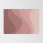 Abstract Color Waves - Pink Tones Rug Gallery Image 2