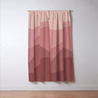 Abstract Color Waves - Pink Tones Window Curtain Gallery Image 3
