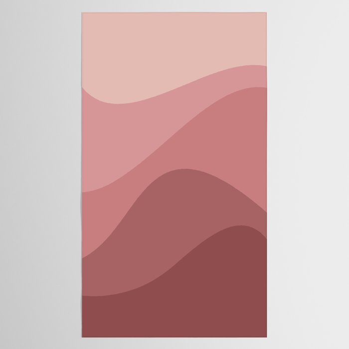 Abstract Color Waves - Pink Tones Tablecloth Gallery Image 2