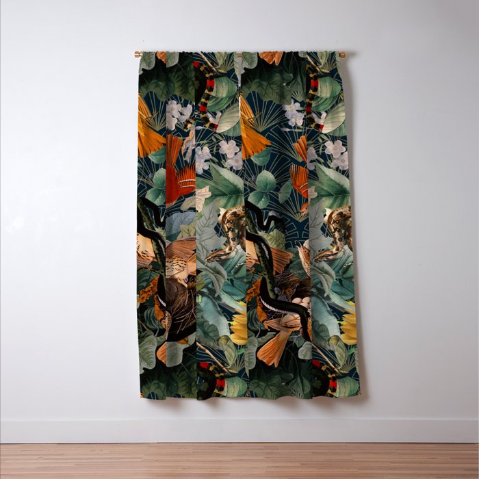 Birds and snakes Window Curtain Gallery Image 3