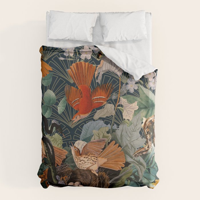 Birds and snakes Duvet Cover Gallery Image 1