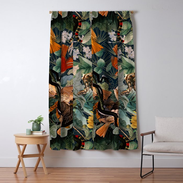 Birds and snakes Window Curtain Gallery Image 5