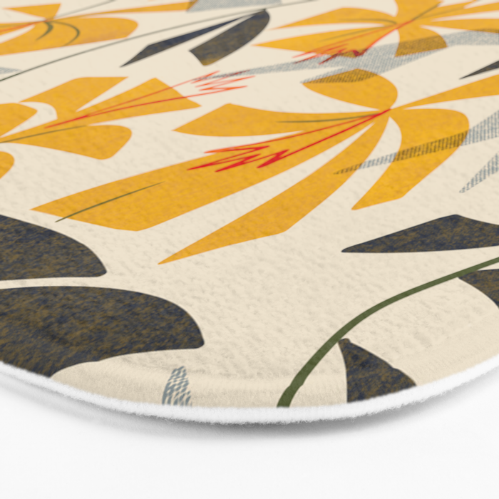 Wild Yellow Lilies Bath Mat Gallery Image 3