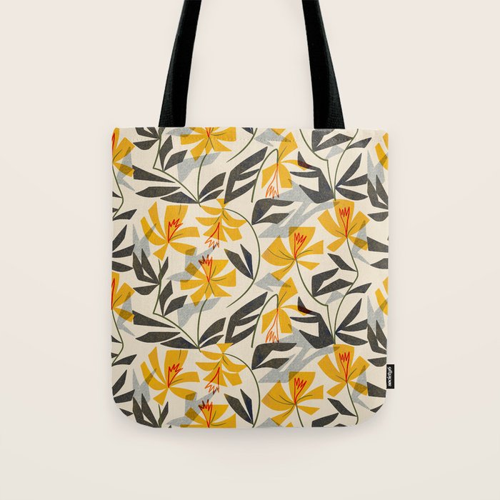 Wild Yellow Lilies Tote Bag Gallery Image 1