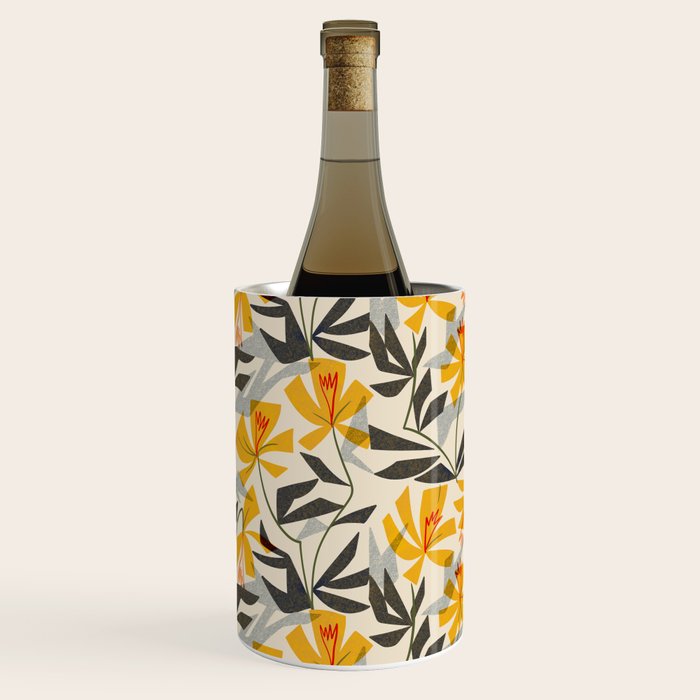 Wild Yellow Lilies Wine Chiller Gallery Image 3
