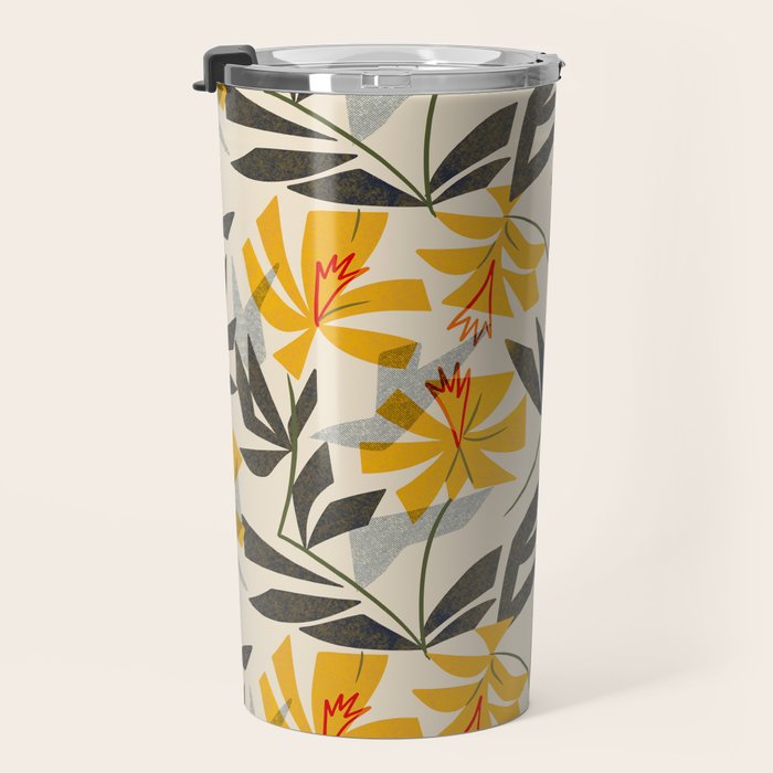 Wild Yellow Lilies Travel Mug Gallery Image 3
