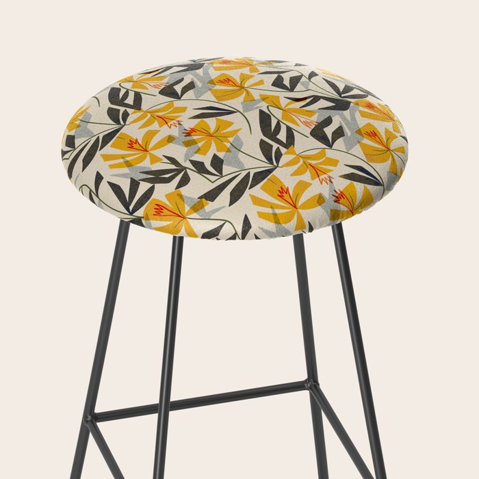 Wild Yellow Lilies Stool Gallery Image 2