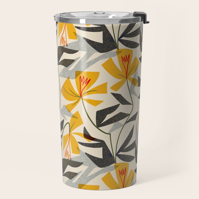 Wild Yellow Lilies Travel Mug Gallery Image 2