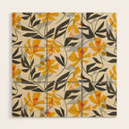 Wild Yellow Lilies Wood Wall Art Gallery Image 1