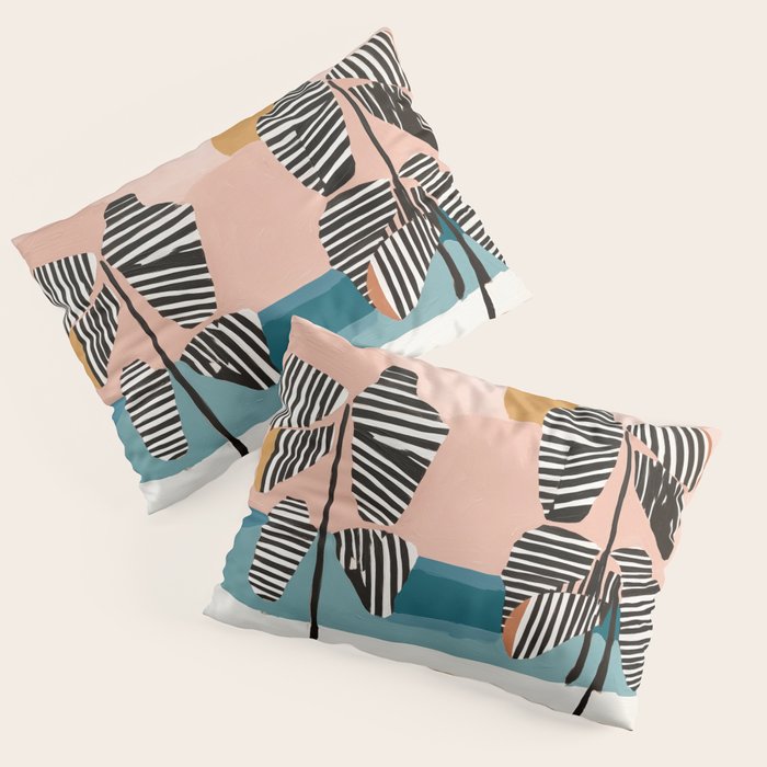 Tropical Sunset Palms II Pillow Sham Gallery Image 1