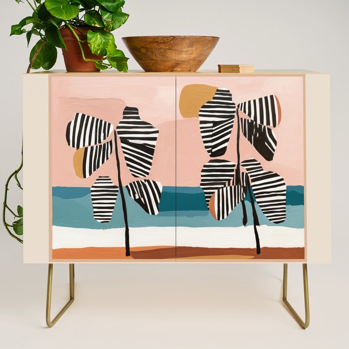 Tropical Sunset Palms II Credenza Gallery Image 1