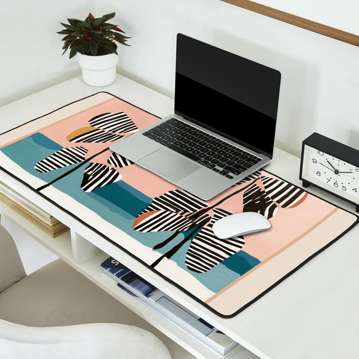Tropical Sunset Palms II Desk Mat Gallery Image 2