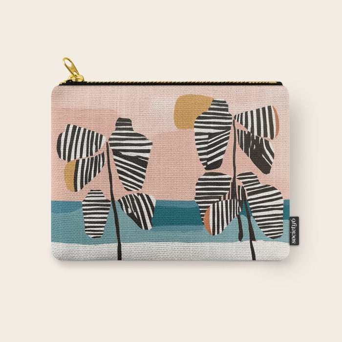 Tropical Sunset Palms II Carry All Pouch Gallery Image 1