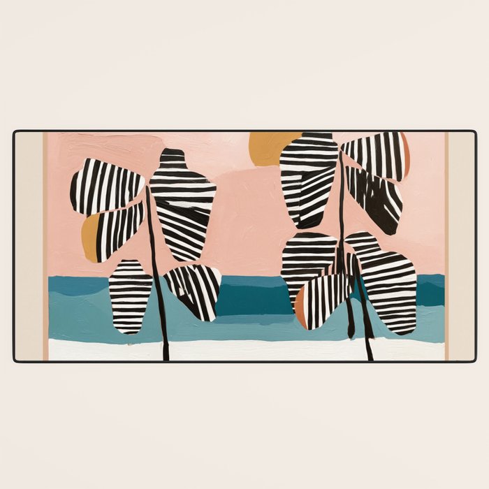 Tropical Sunset Palms II Desk Mat Gallery Image 3