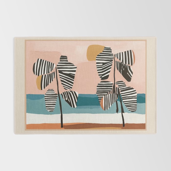 Tropical Sunset Palms II Rug Gallery Image 2