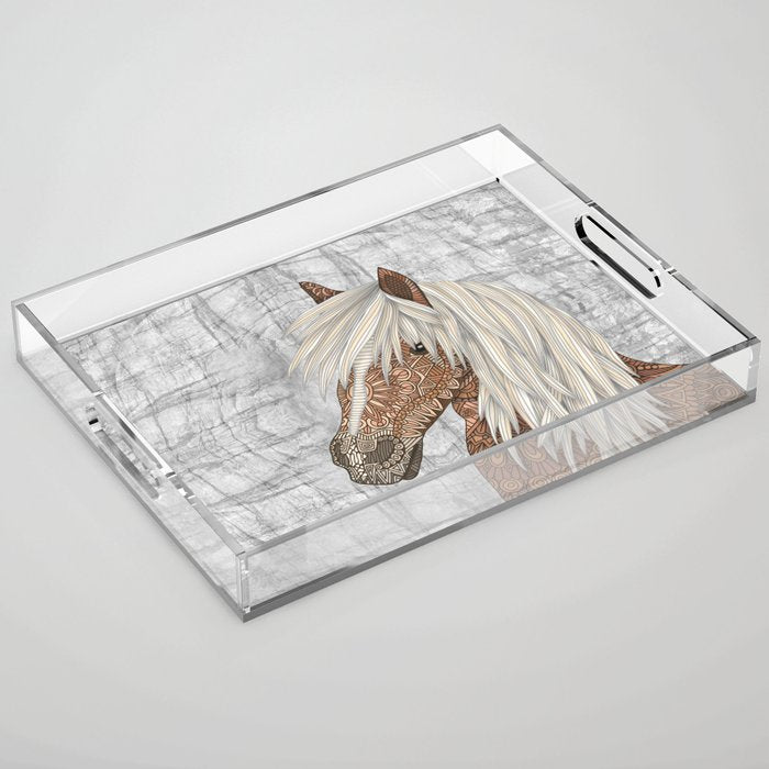 Haflinger Horse Acrylic Tray Gallery Image 1