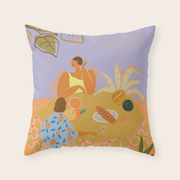 Let's Catch Up Throw Pillow Gallery Image 6