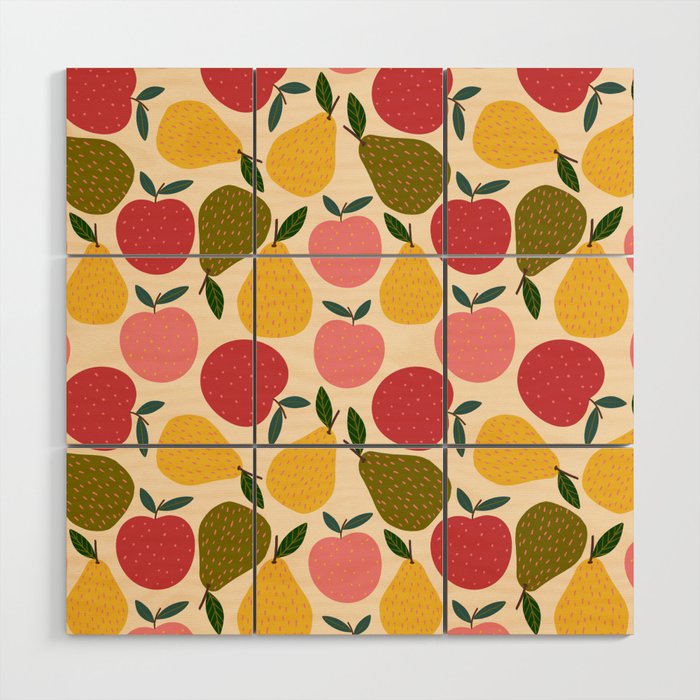 Fruity Pattern Wood Wall Art Gallery Image 1