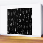 Black wildflowers Wall Mural Gallery Image 2