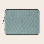 boho hexagon stripes - dusty blue Laptop Sleeve Gallery Image 1