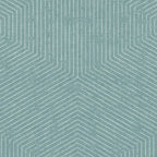 boho hexagon stripes - dusty blue Coffee Mug Gallery Image 2