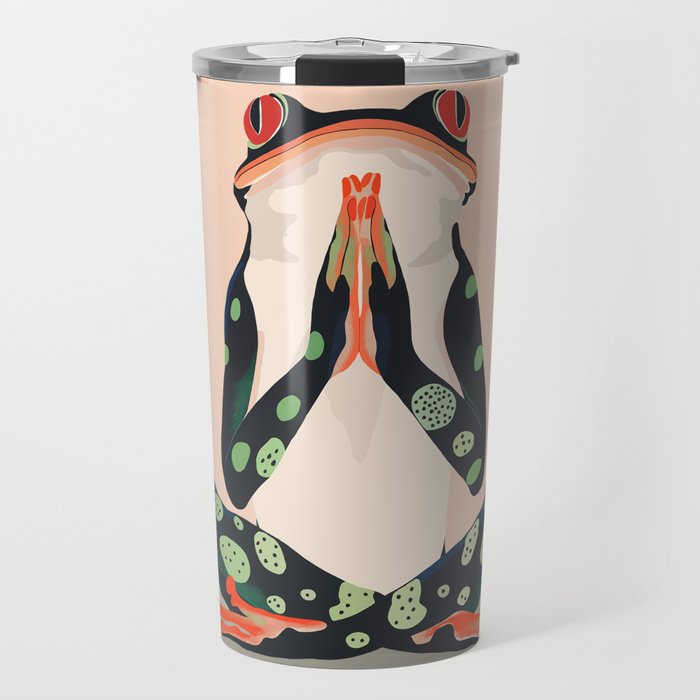 Yoga Frog Travel Mug Gallery Image 1