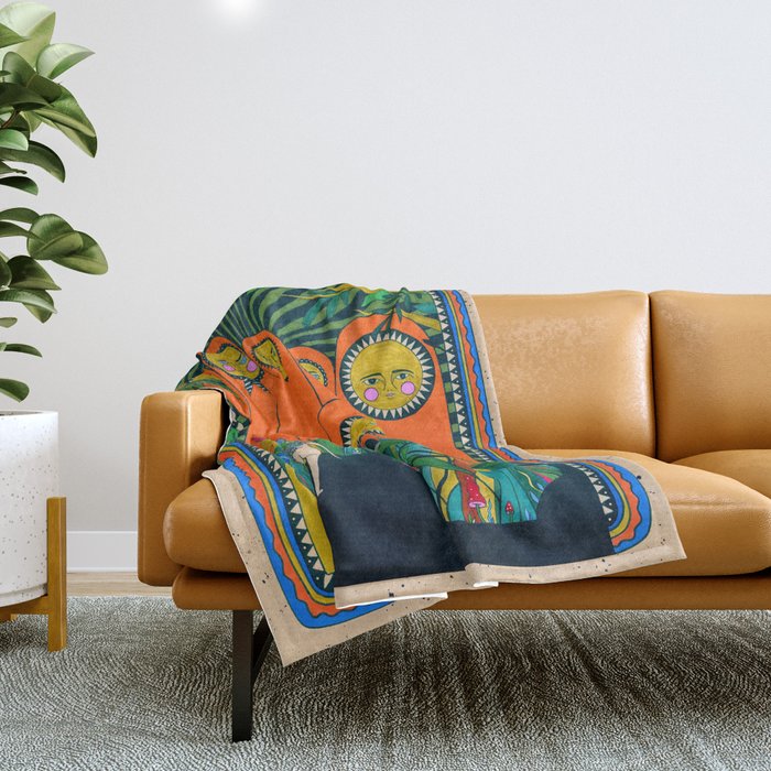 On The Path To My Body Throw Blanket Gallery Image 1