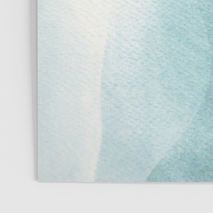 Sunrise in the mountains, dawn, teal, abstract watercolor Poster Gallery Image 3