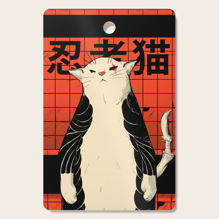 Neko ninja 2 Cutting Board Gallery Image 1