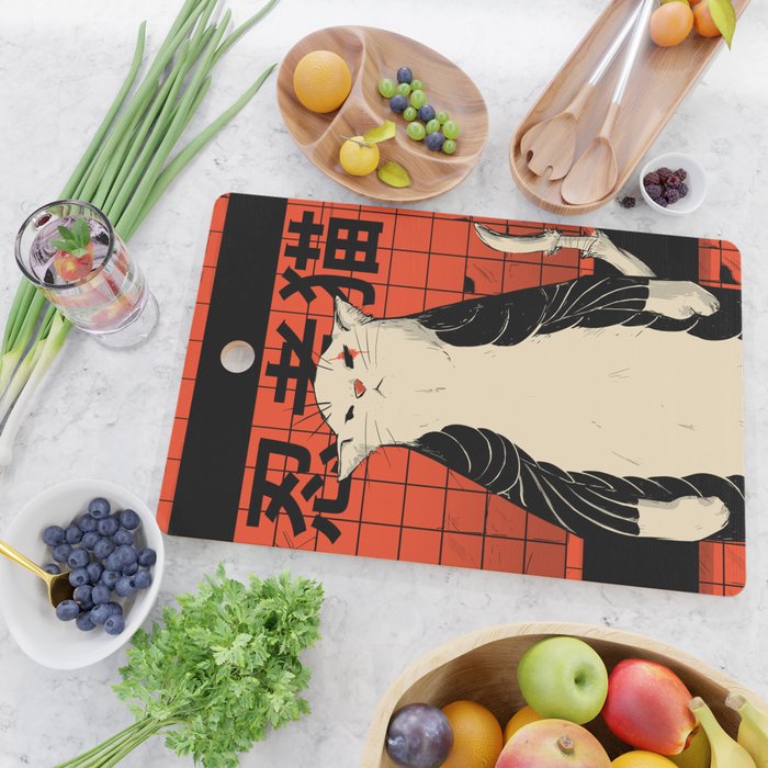 Neko ninja 2 Cutting Board Gallery Image 2