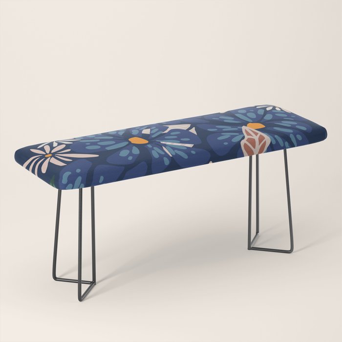 Floral abundance Blue Bench Gallery Image 1