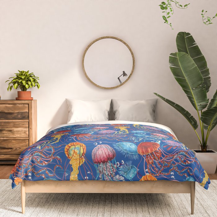 Jellyfish Collection - blue Comforter Gallery Image 3