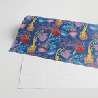 Jellyfish Collection - blue Wrapping Paper Gallery Image 2