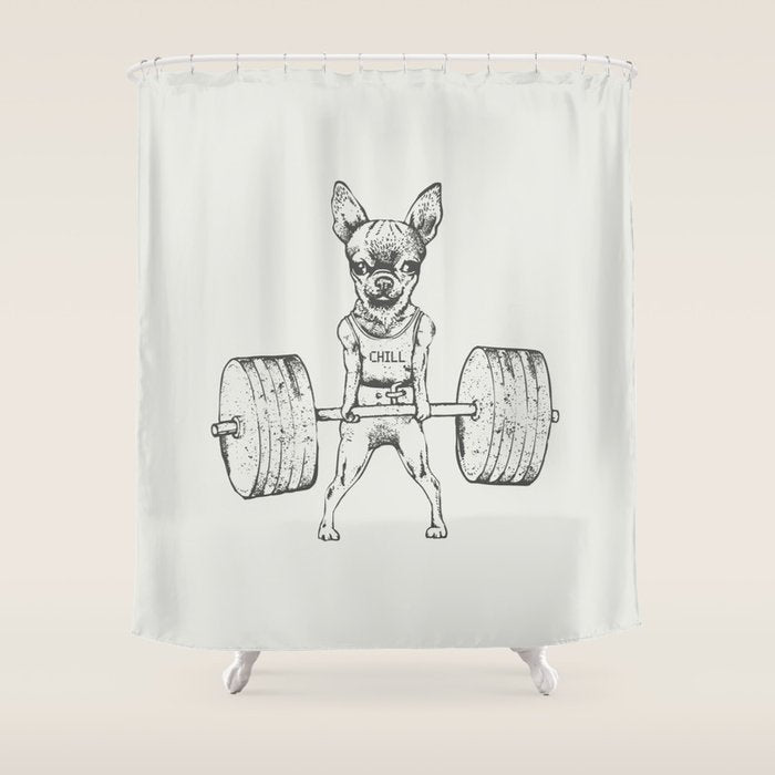 Chihuahua Lift Shower Curtain Gallery Image 1