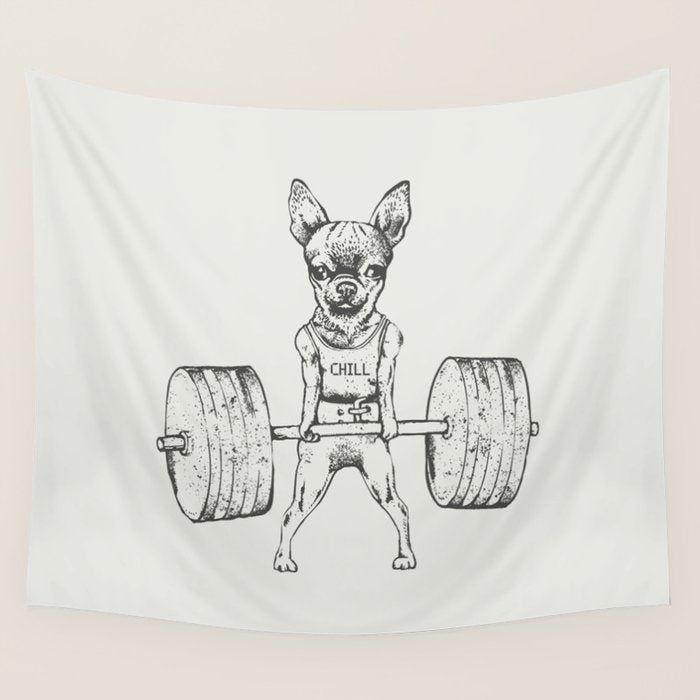Chihuahua Lift Wall Tapestry Gallery Image 1