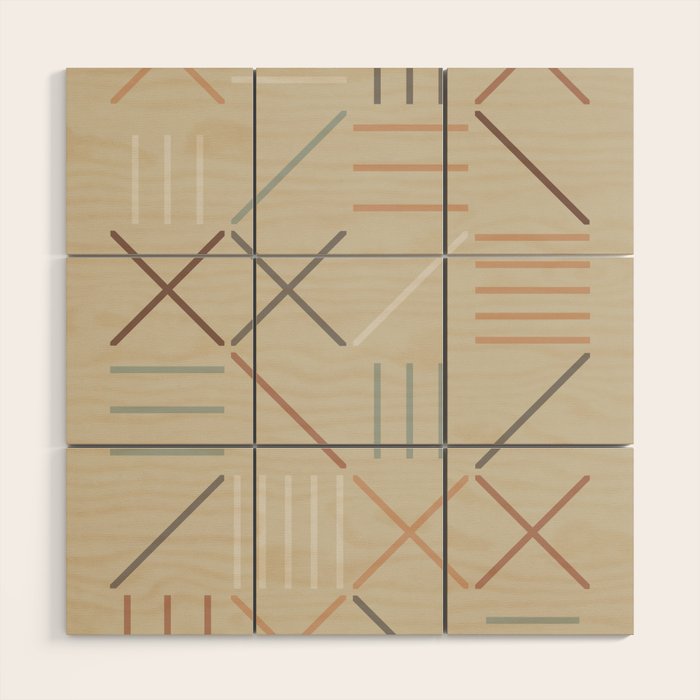 Geometric Shapes 05 Wood Wall Art Gallery Image 1