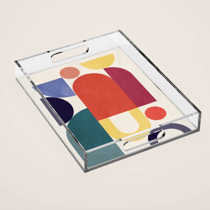 Abstract Shapes 56 Acrylic Tray Gallery Image 1