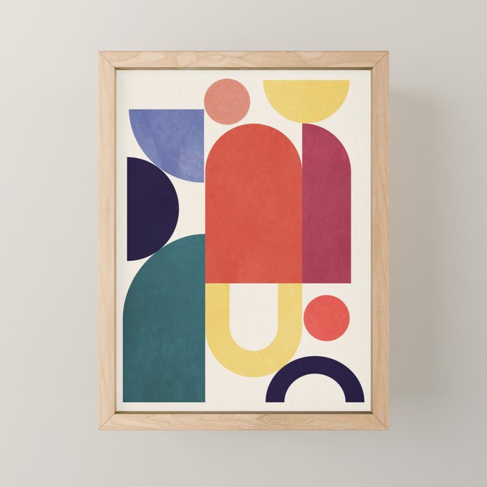 Abstract Shapes 56 Mini Art Print Gallery Image 1