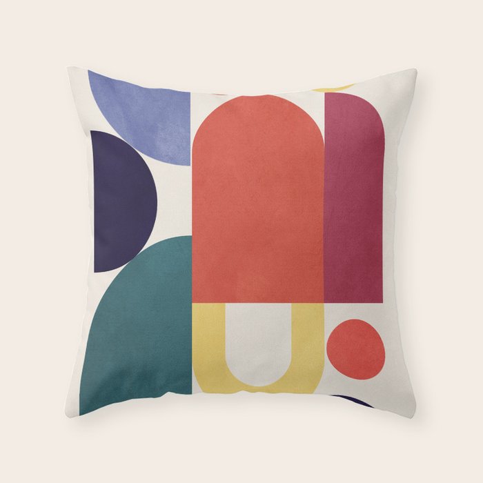 Abstract Shapes 56 Throw Pillow Gallery Image 6