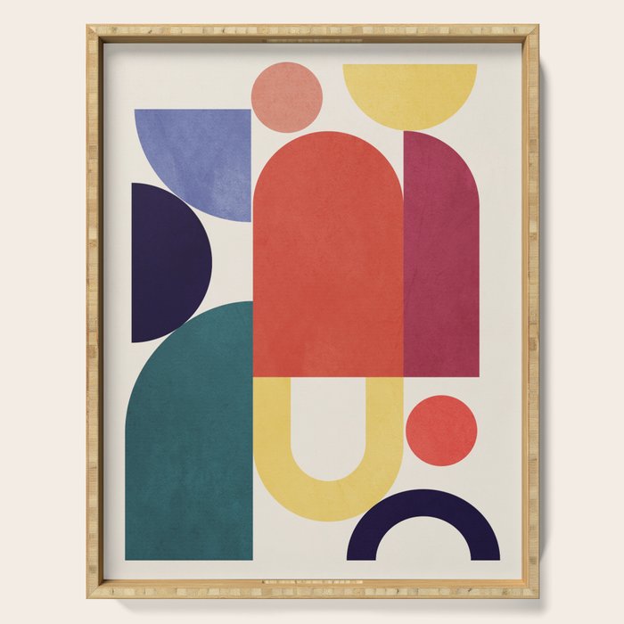 Abstract Shapes 56 Serving Tray Gallery Image 1