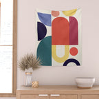 Abstract Shapes 56 Wall Tapestry Gallery Image 2