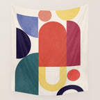 Abstract Shapes 56 Wall Tapestry Gallery Image 4