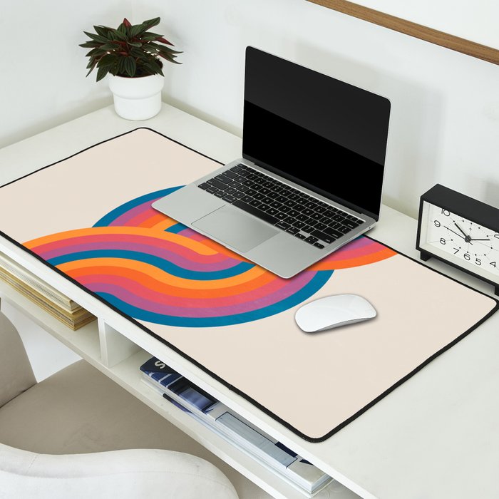 Vintage California Sun: Sacred Geometry Edition Desk Mat Gallery Image 2