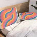 Vintage California Sun: Sacred Geometry Edition Pillow Sham Gallery Image 2