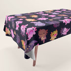 Happy axolotl - dark Tablecloth Gallery Image 1