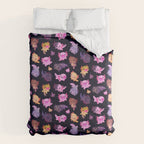 Happy axolotl - dark Comforter Gallery Image 6