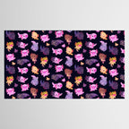 Happy axolotl - dark Tablecloth Gallery Image 2